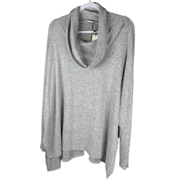 Three Bird Nest Hartlie Gray Cowl Neck Oversized Sweater Top Women’s Size XL - Picture 1 of 6